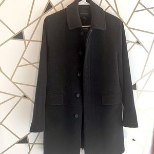 Banana Republic Wool Cashmere Overcoat - Charcoal Gray